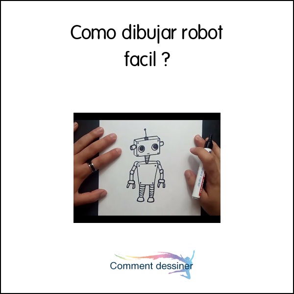 Como dibujar robot facil